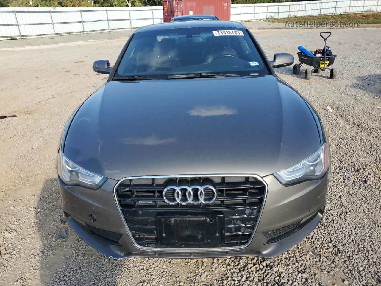 2014 Audi A5 Premium Plus Gray vin: WAULFAFR0EA037605