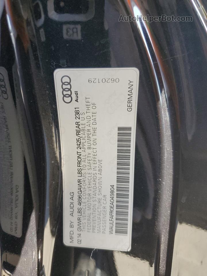 2014 Audi A5 Premium Plus Charcoal vin: WAULFAFR0EA049804