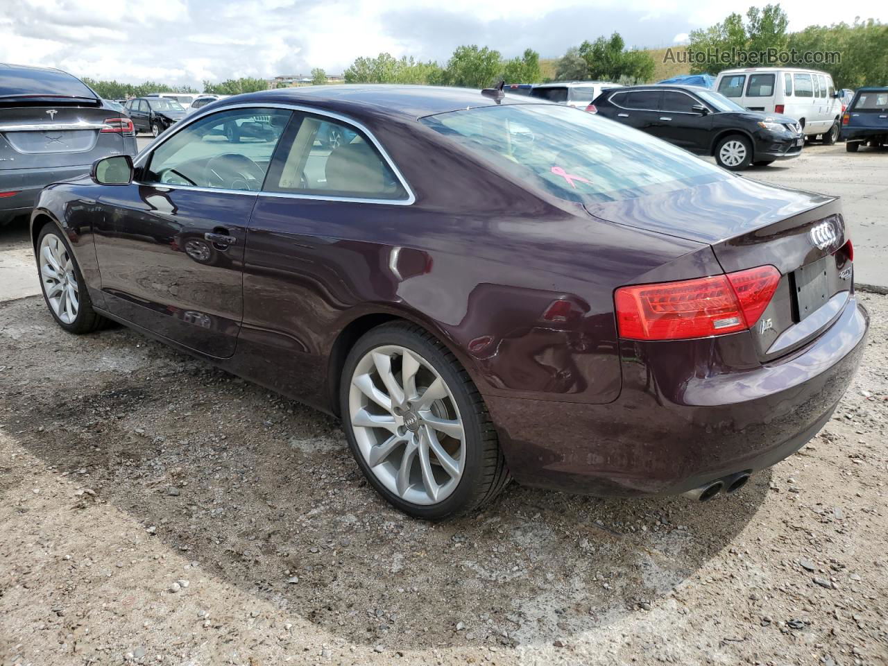 2014 Audi A5 Premium Plus Purple vin: WAULFAFR0EA062746