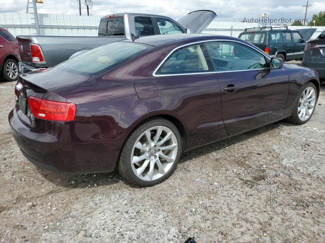 2014 Audi A5 Premium Plus Фиолетовый vin: WAULFAFR0EA062746