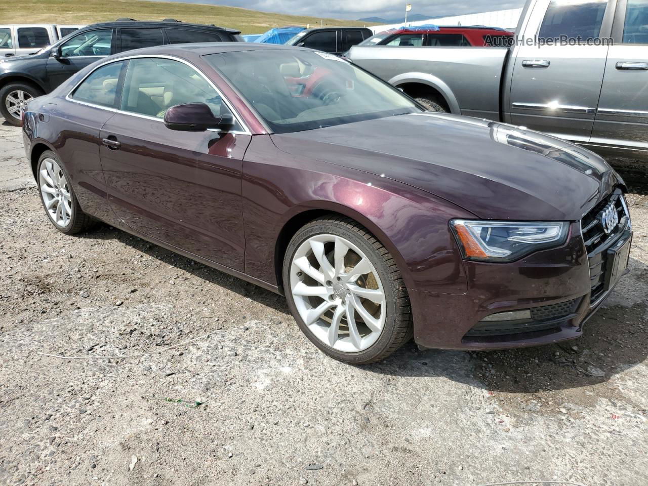 2014 Audi A5 Premium Plus Фиолетовый vin: WAULFAFR0EA062746