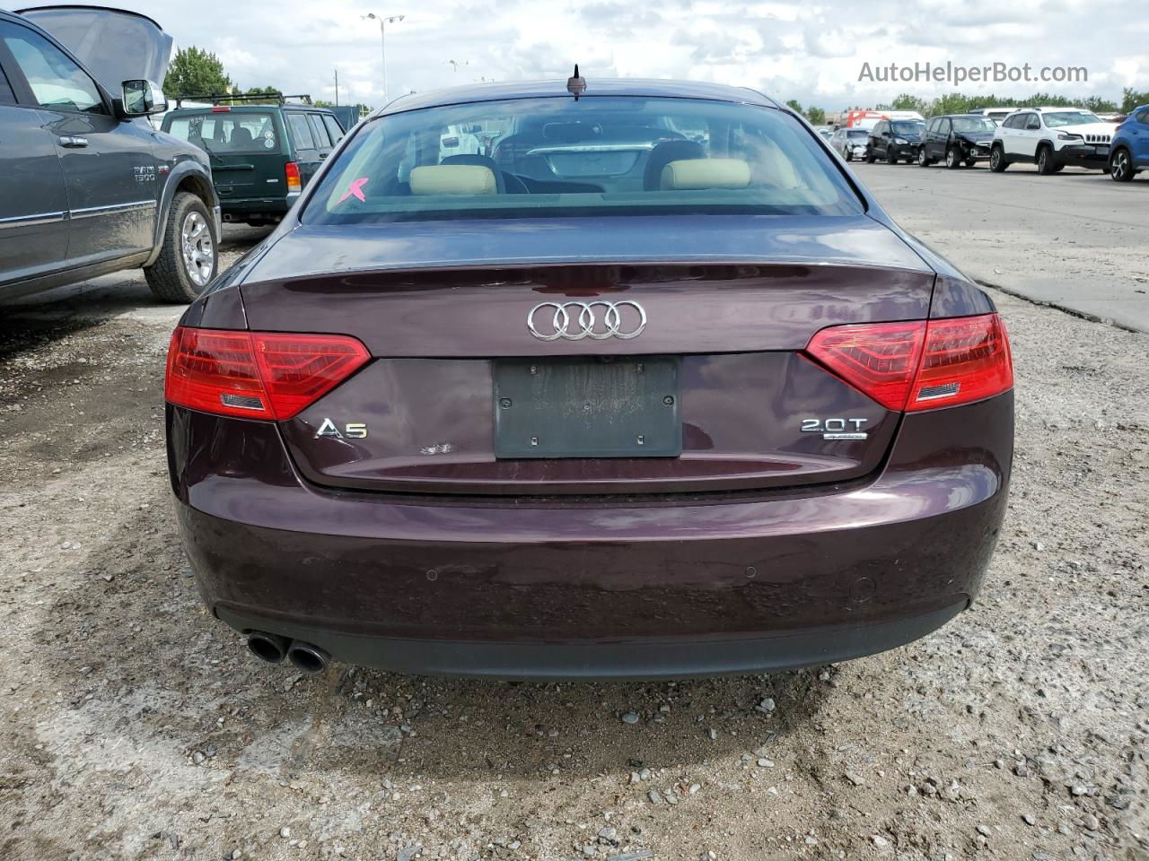 2014 Audi A5 Premium Plus Purple vin: WAULFAFR0EA062746