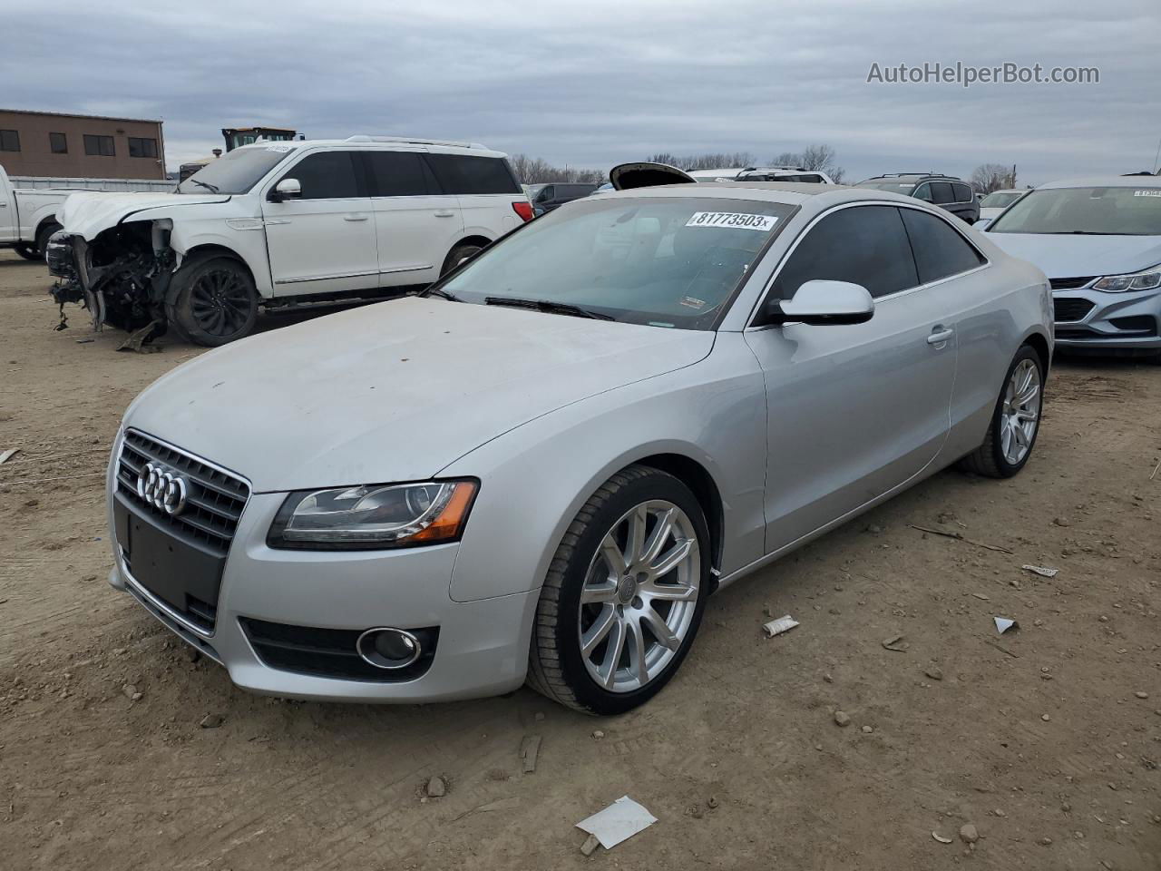 2011 Audi A5 Premium Plus Silver vin: WAULFAFR1BA071788