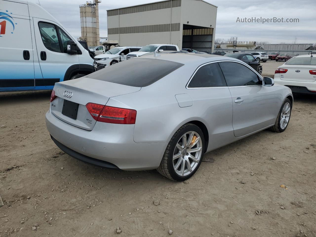 2011 Audi A5 Premium Plus Silver vin: WAULFAFR1BA071788