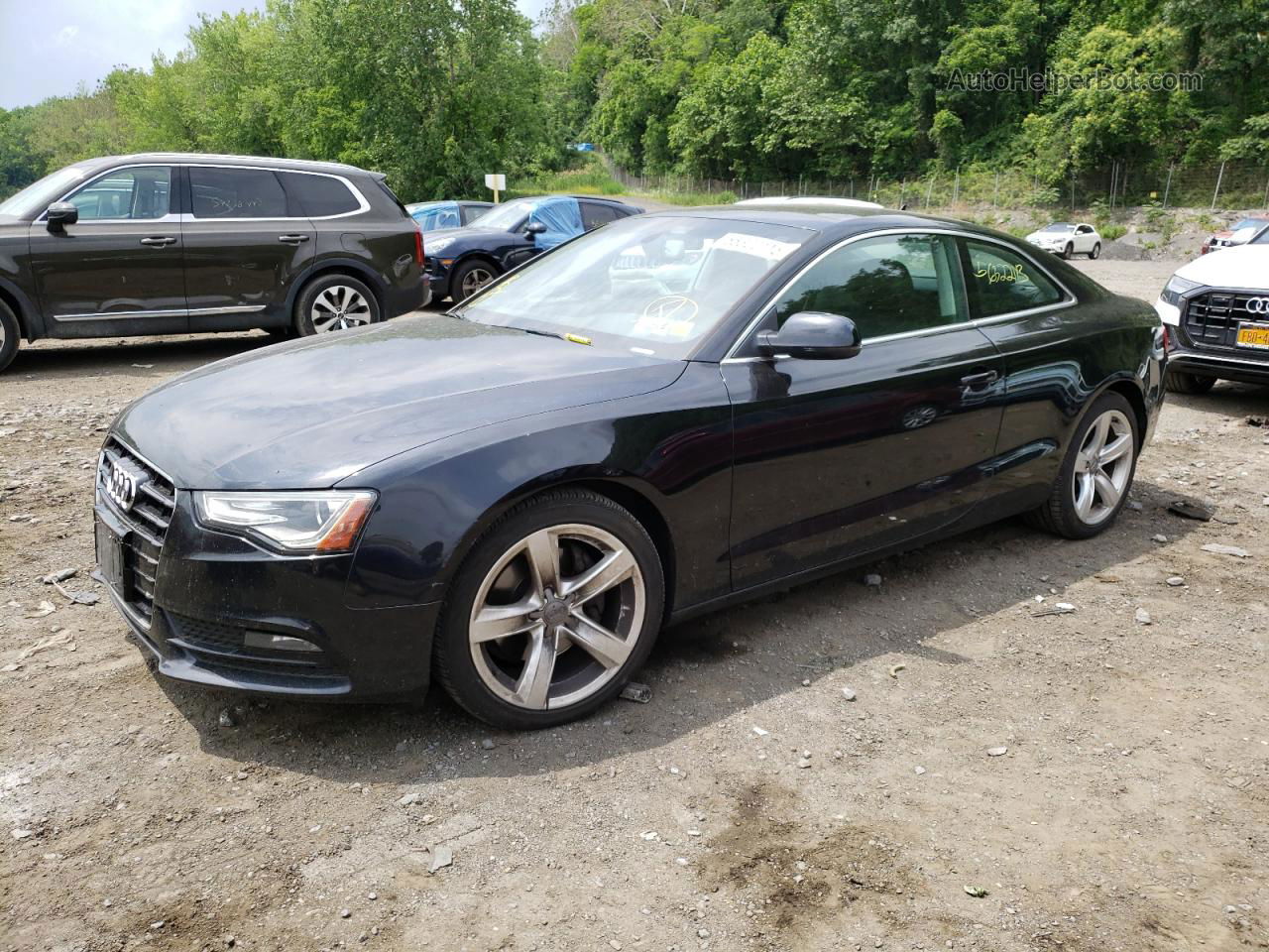 2014 Audi A5 Premium Plus Black vin: WAULFAFR1EA011255