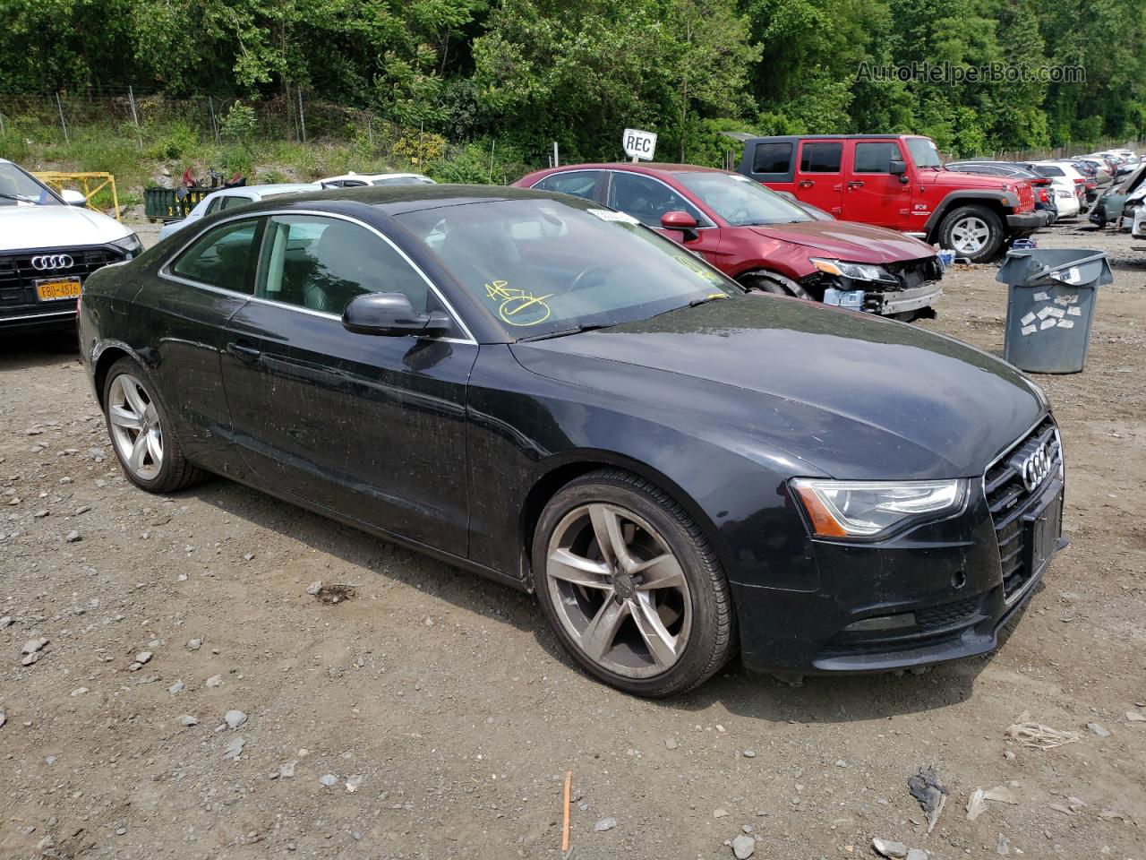 2014 Audi A5 Premium Plus Black vin: WAULFAFR1EA011255