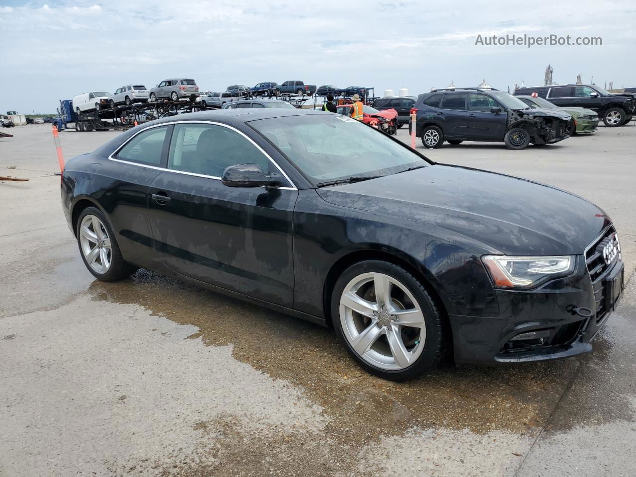 2014 Audi A5 Premium Plus Black vin: WAULFAFR1EA036124