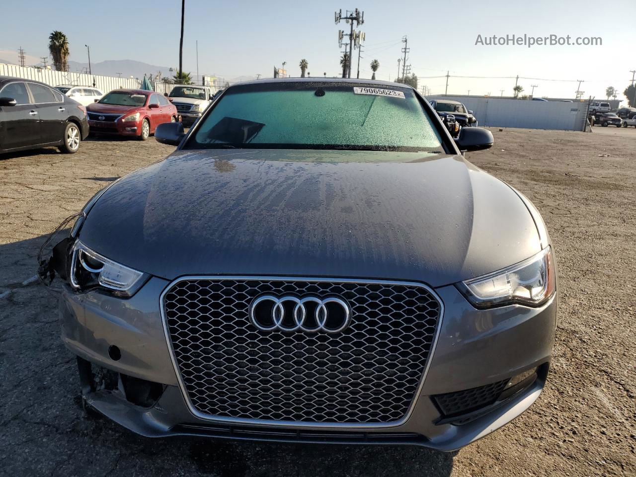 2014 Audi A5 Premium Plus Gray vin: WAULFAFR1EA049326