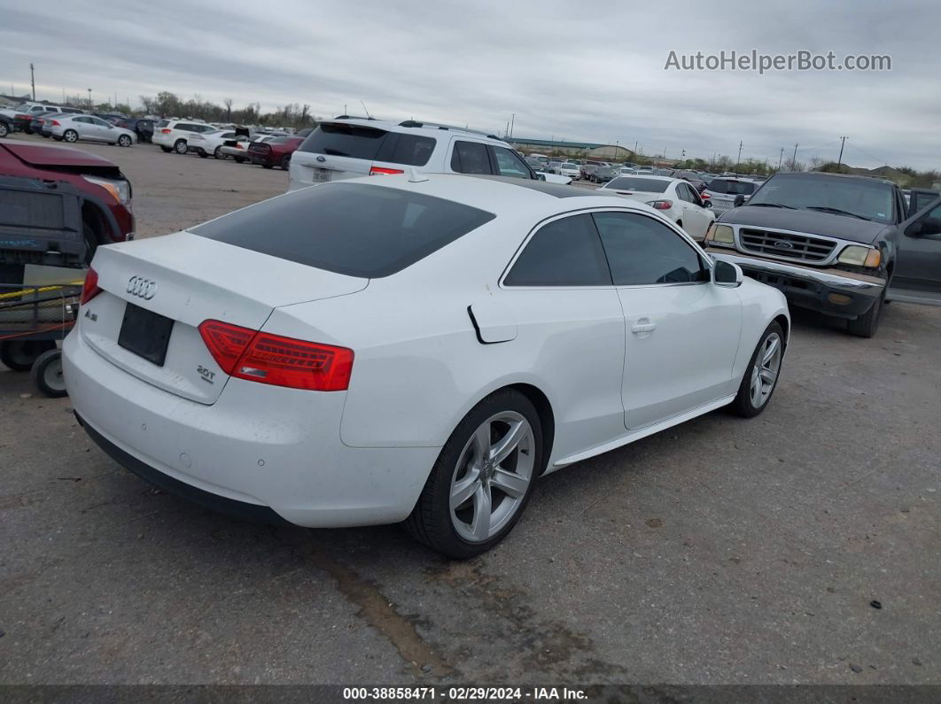 2014 Audi A5 2.0t Premium White vin: WAULFAFR1EA073545