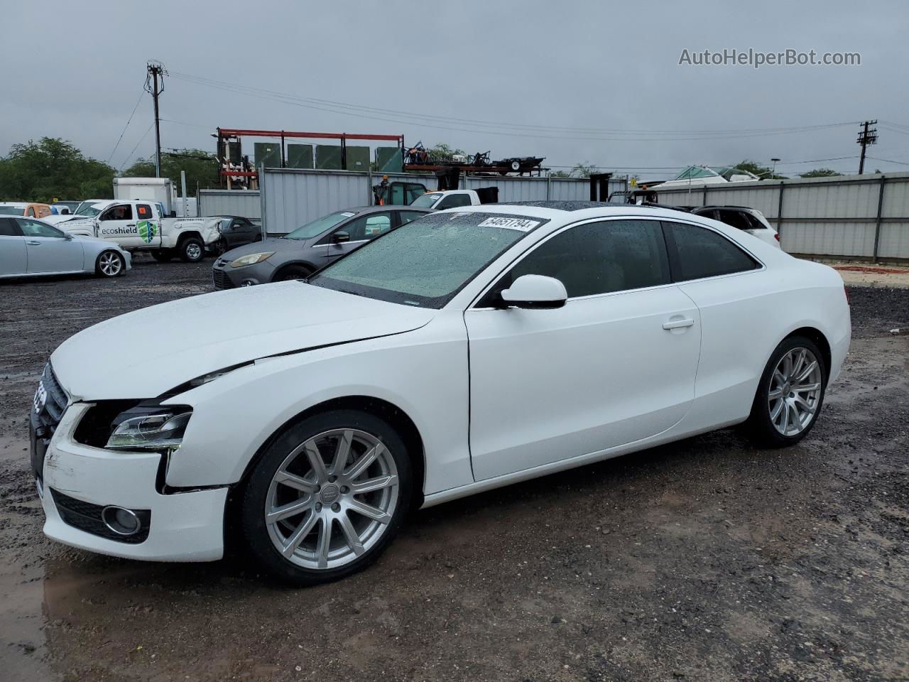 2011 Audi A5 Premium Plus White vin: WAULFAFR3BA049131