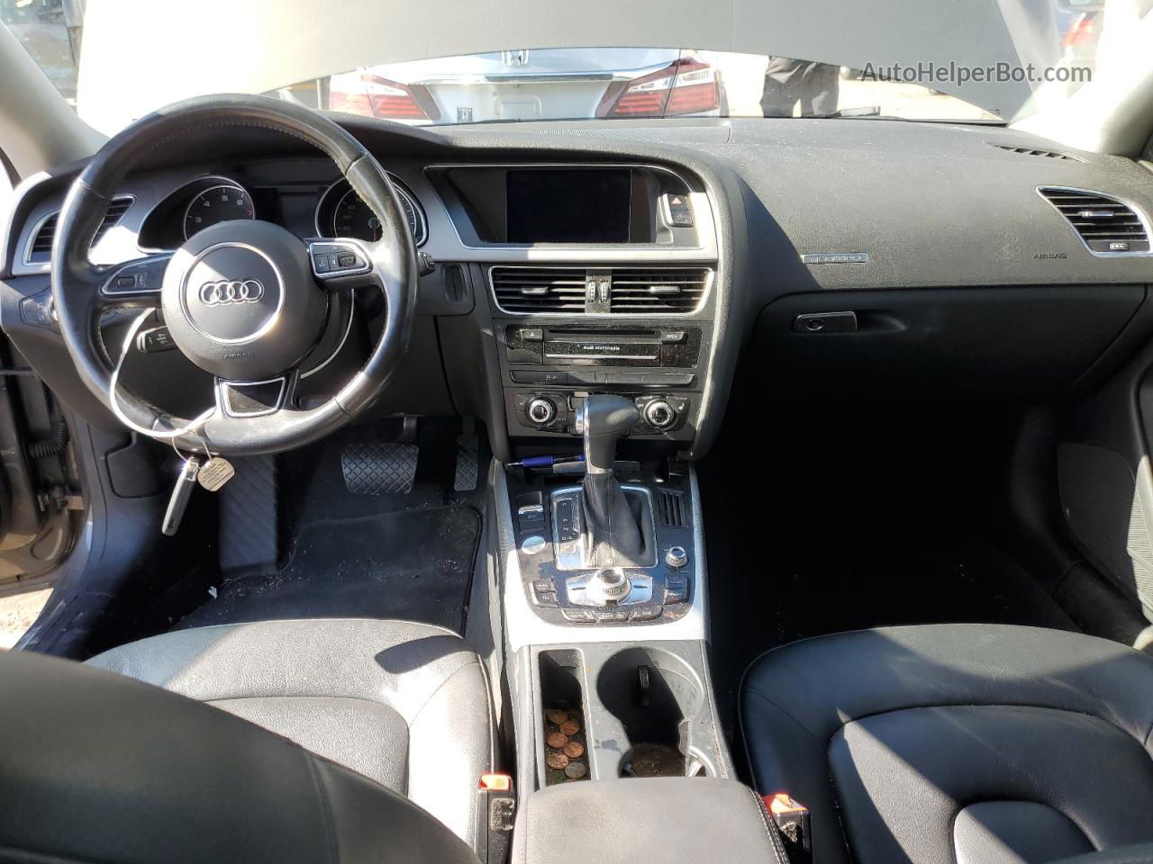 2014 Audi A5 Premium Plus Серый vin: WAULFAFR3EA015758