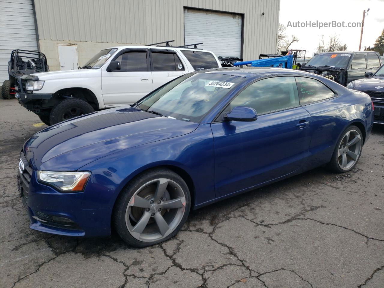 2014 Audi A5 Premium Plus Blue vin: WAULFAFR3EA026811