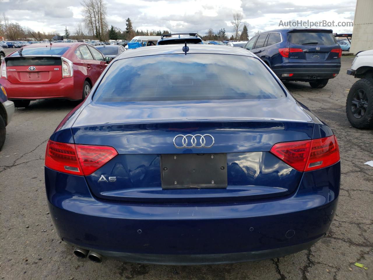 2014 Audi A5 Premium Plus Blue vin: WAULFAFR3EA026811