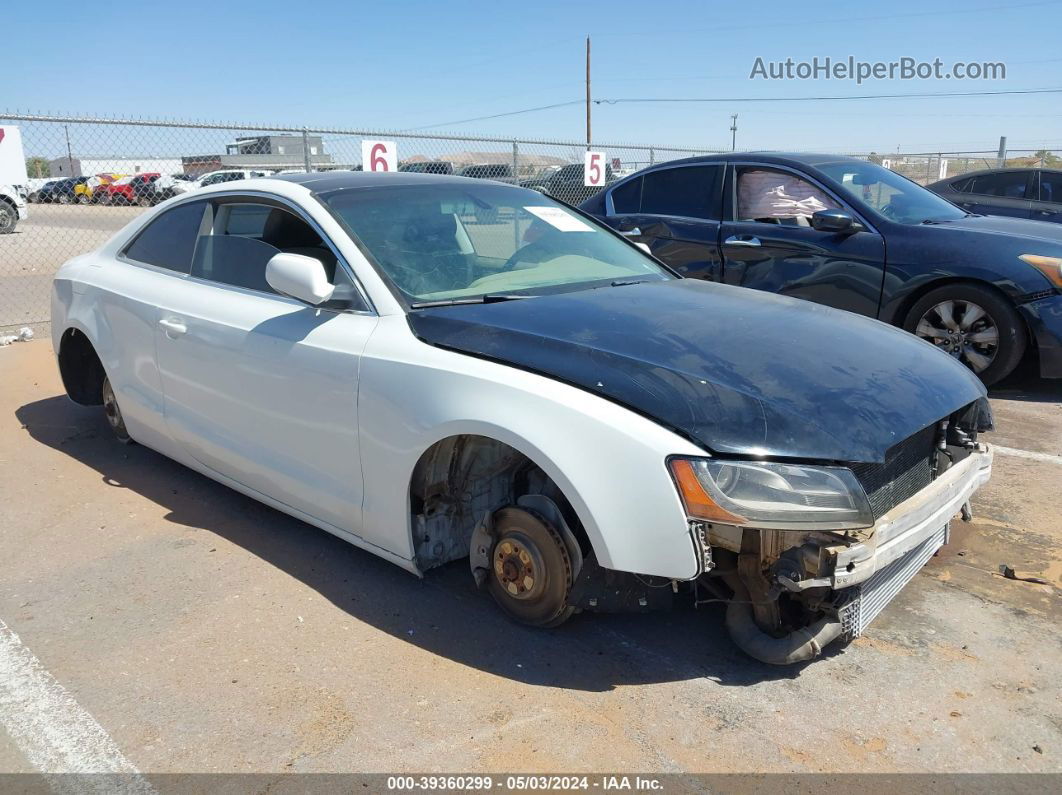 2011 Audi A5 2.0t Premium White vin: WAULFAFR4BA057481