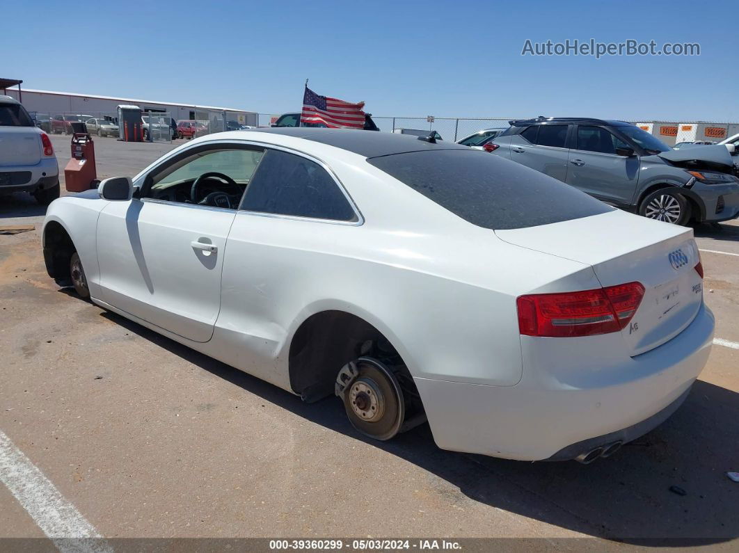 2011 Audi A5 2.0t Premium White vin: WAULFAFR4BA057481