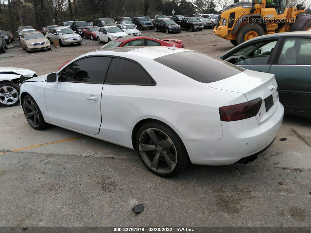 2014 Audi A5 Premium Plus White vin: WAULFAFR4EA029569