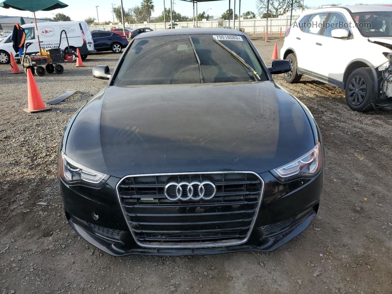 2014 Audi A5 Premium Plus Black vin: WAULFAFR4EA040717