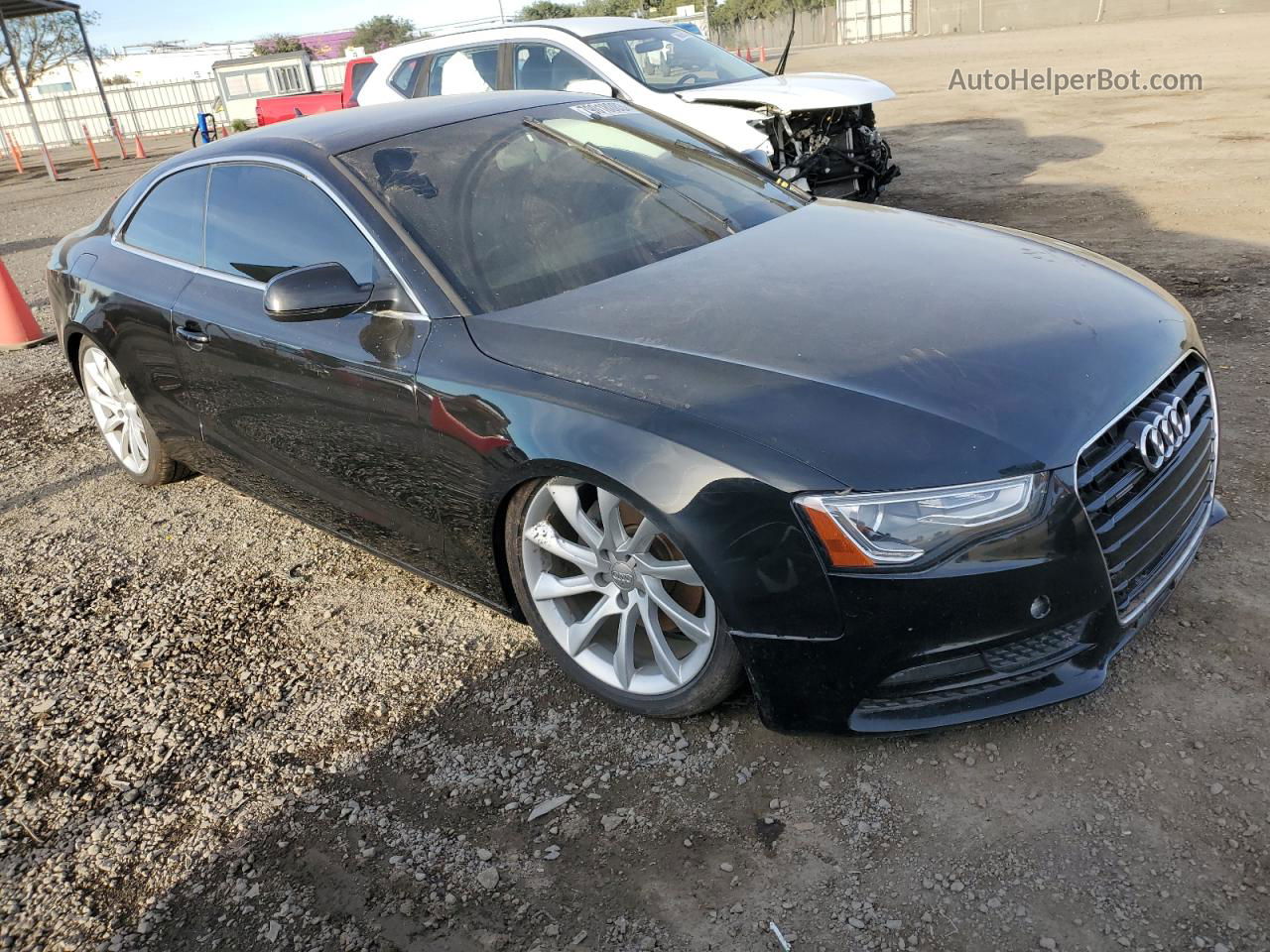 2014 Audi A5 Premium Plus Black vin: WAULFAFR4EA040717