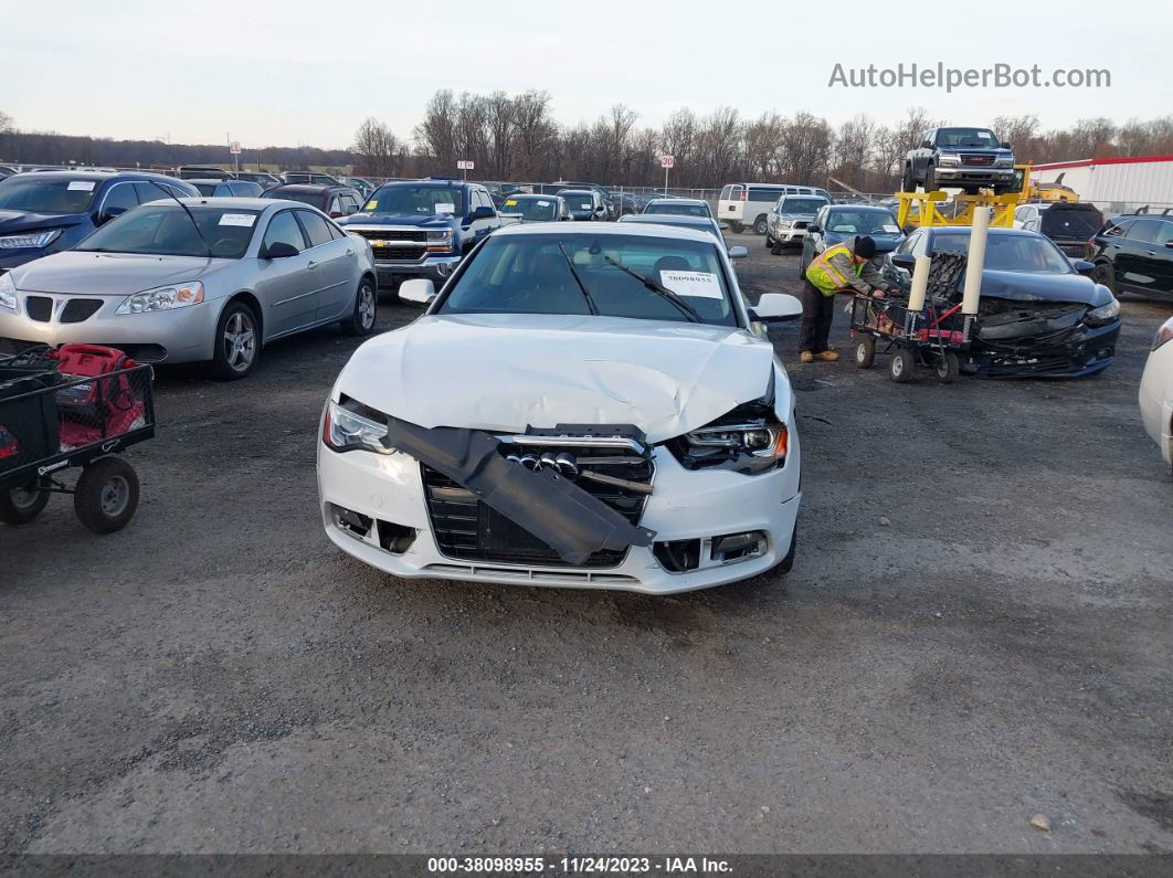 2014 Audi A5 2.0t Premium White vin: WAULFAFR5EA018225