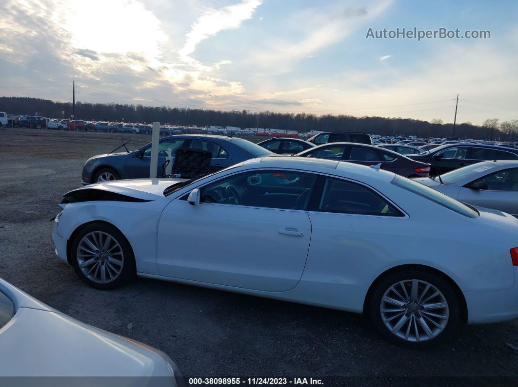 2014 Audi A5 2.0t Premium White vin: WAULFAFR5EA018225