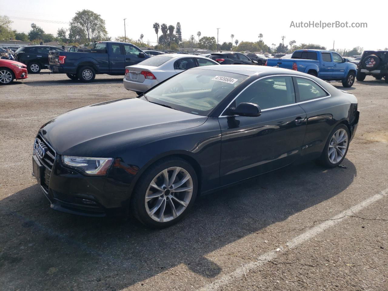 2014 Audi A5 Premium Plus Black vin: WAULFAFR5EA069112