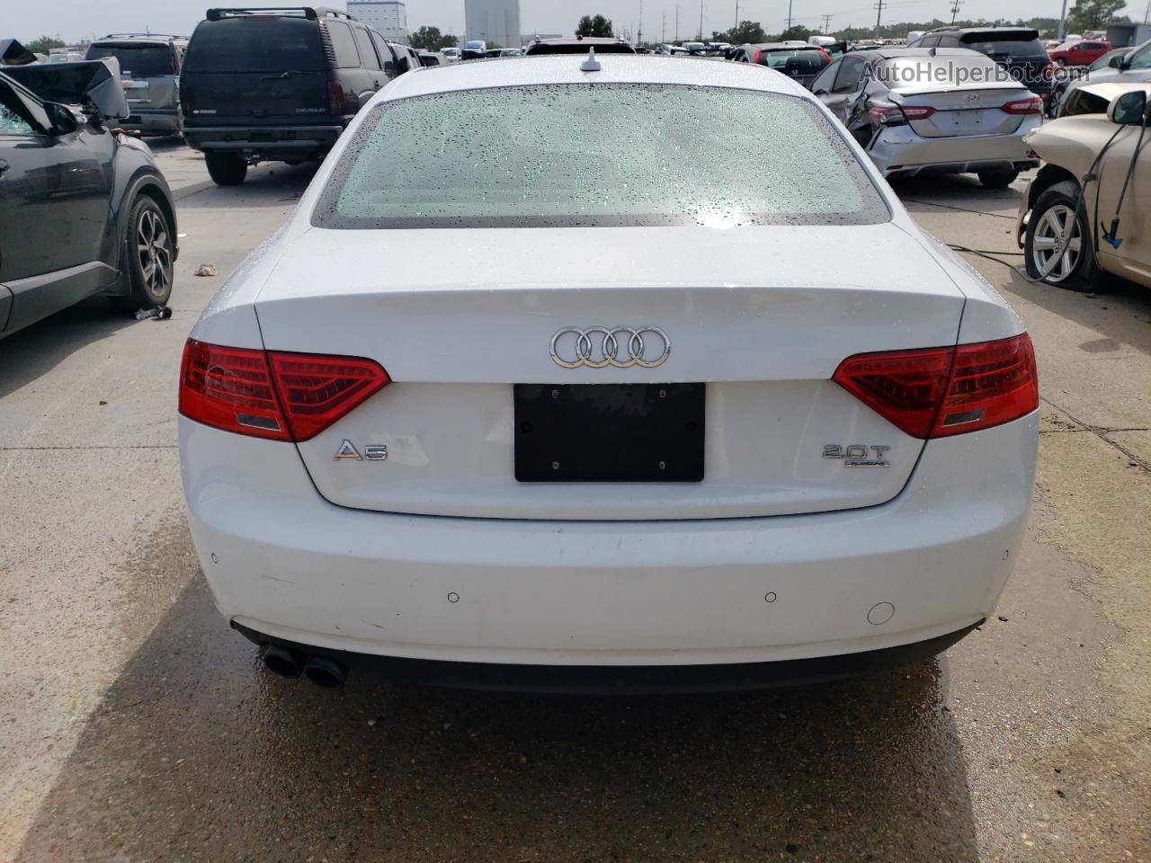 2014 Audi A5 Premium Plus White vin: WAULFAFR6EA003278