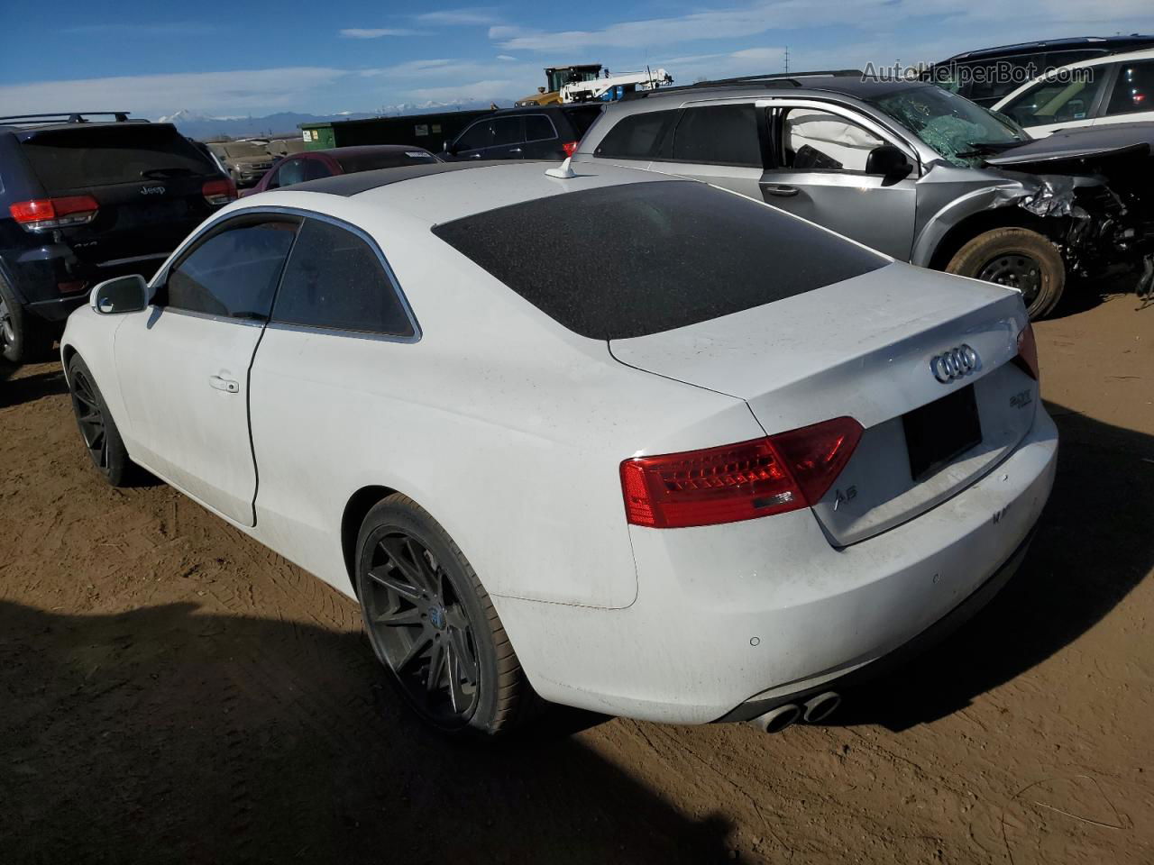 2014 Audi A5 Premium Plus White vin: WAULFAFR6EA012899