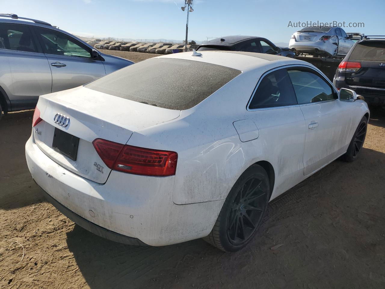 2014 Audi A5 Premium Plus White vin: WAULFAFR6EA012899