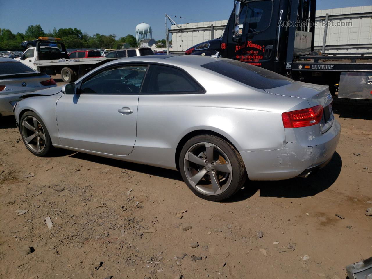 2014 Audi A5 Premium Plus Silver vin: WAULFAFR6EA018623