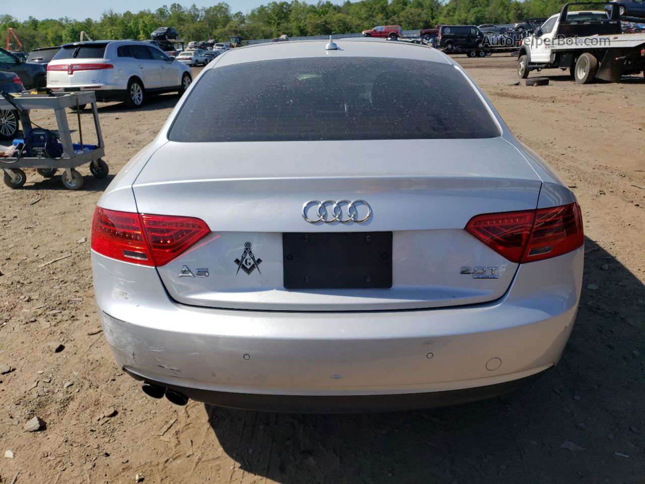 2014 Audi A5 Premium Plus Silver vin: WAULFAFR6EA018623