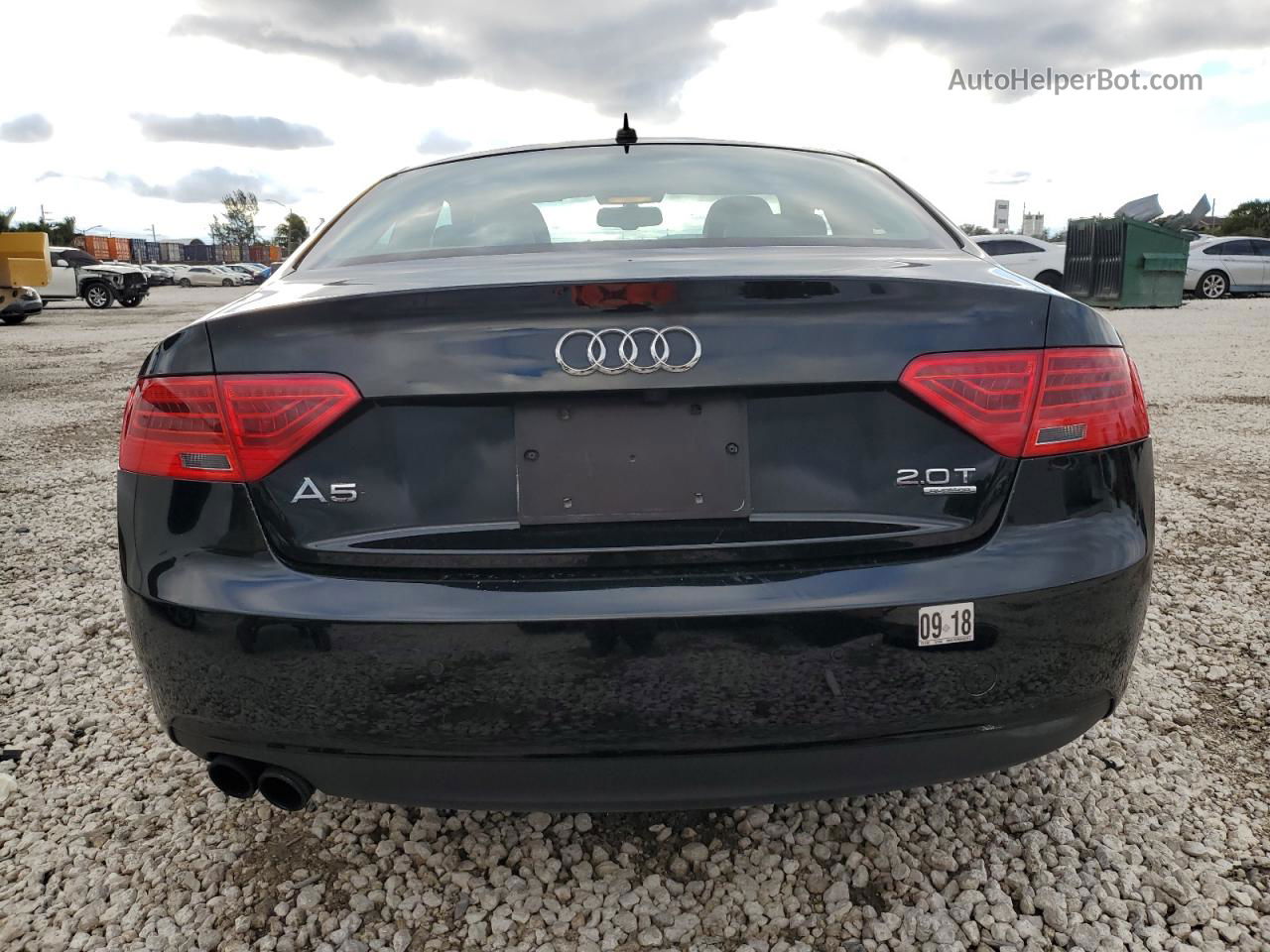 2014 Audi A5 Premium Plus Black vin: WAULFAFR6EA022512