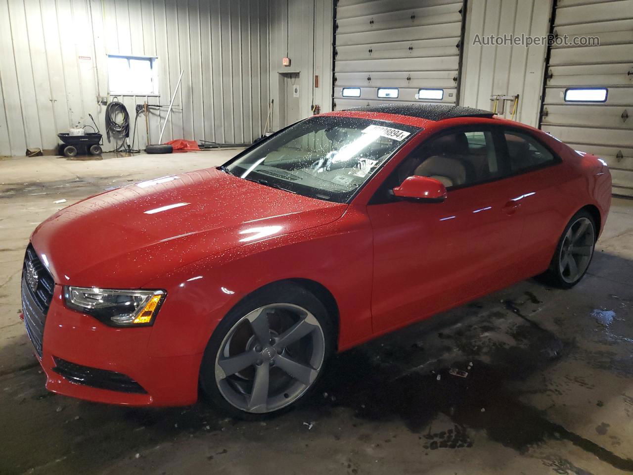 2014 Audi A5 Premium Plus Red vin: WAULFAFR6EA026883