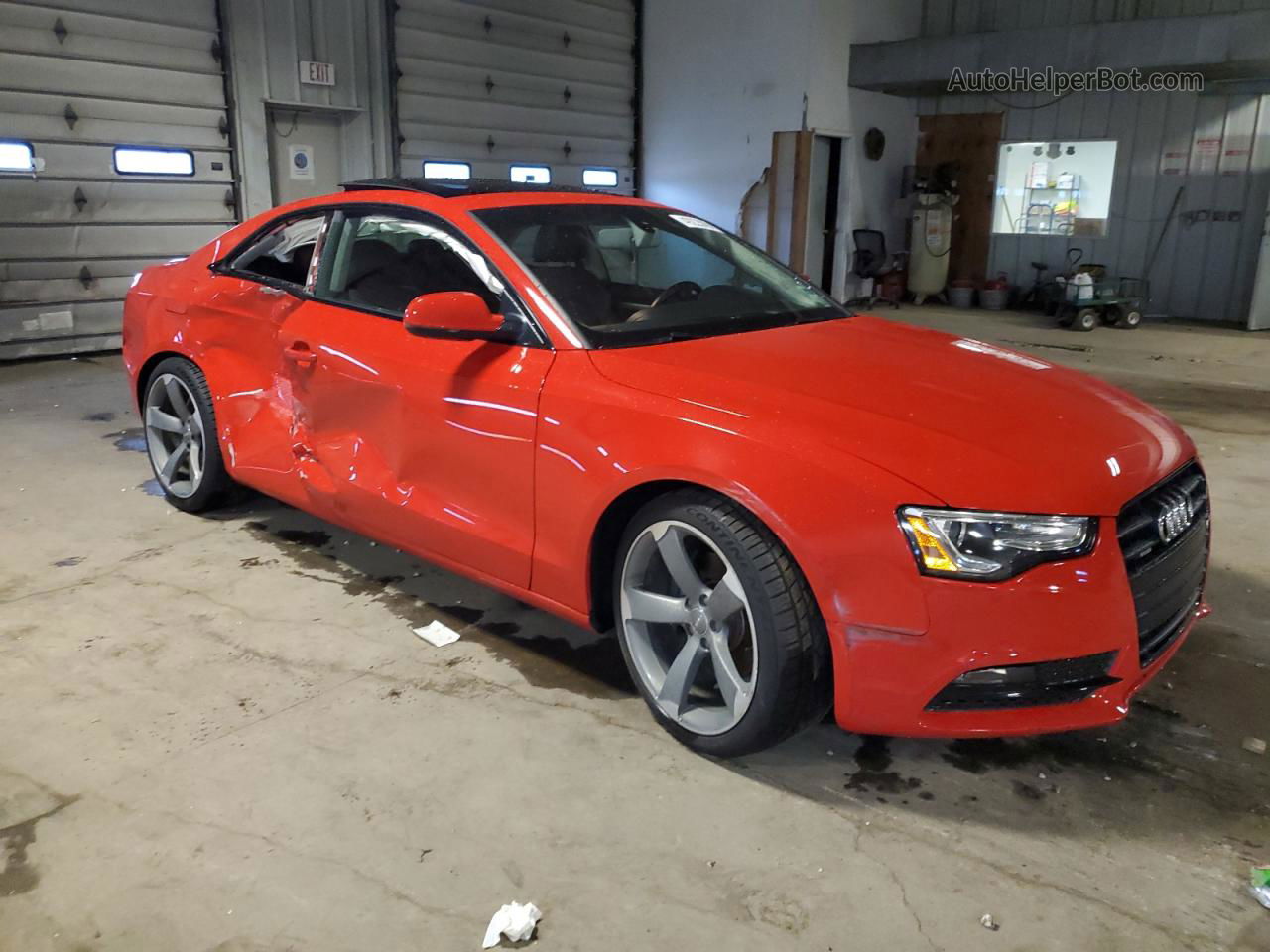 2014 Audi A5 Premium Plus Red vin: WAULFAFR6EA026883