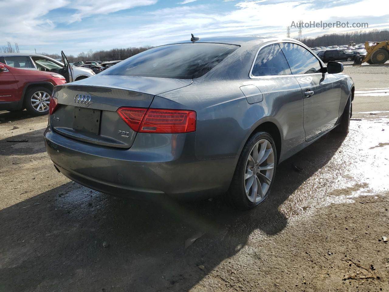 2014 Audi A5 Premium Plus Серый vin: WAULFAFR6EA038967