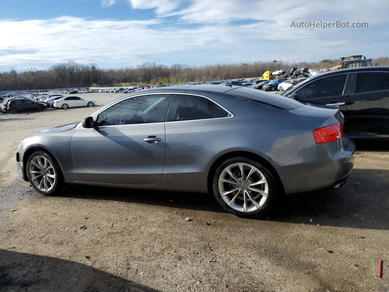 2014 Audi A5 Premium Plus Серый vin: WAULFAFR6EA038967