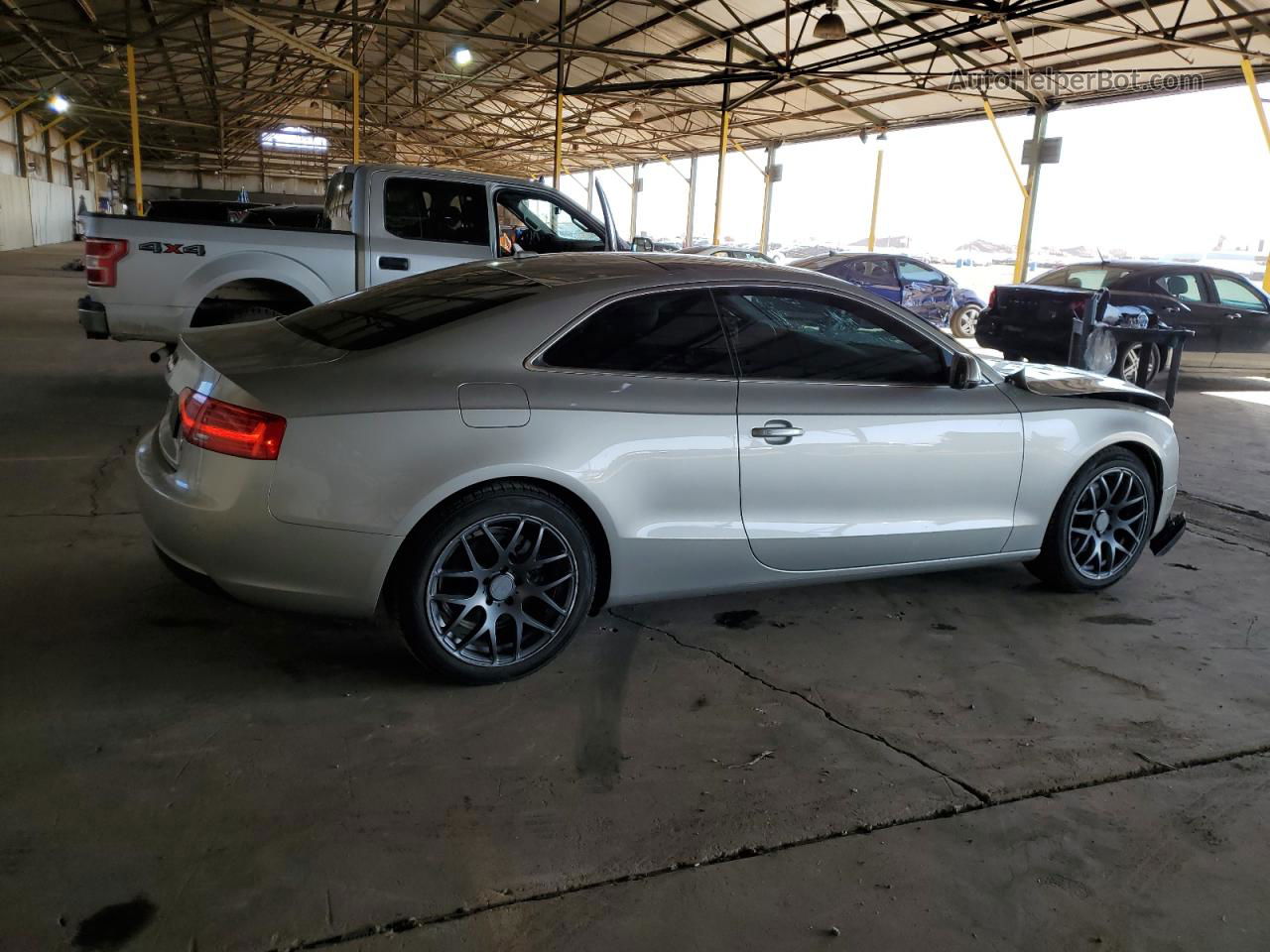 2014 Audi A5 Premium Plus Silver vin: WAULFAFR6EA042193