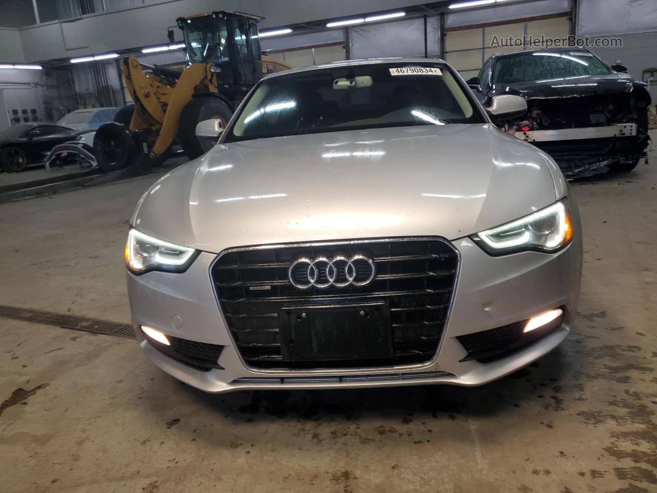 2014 Audi A5 Premium Plus Silver vin: WAULFAFR6EA064629