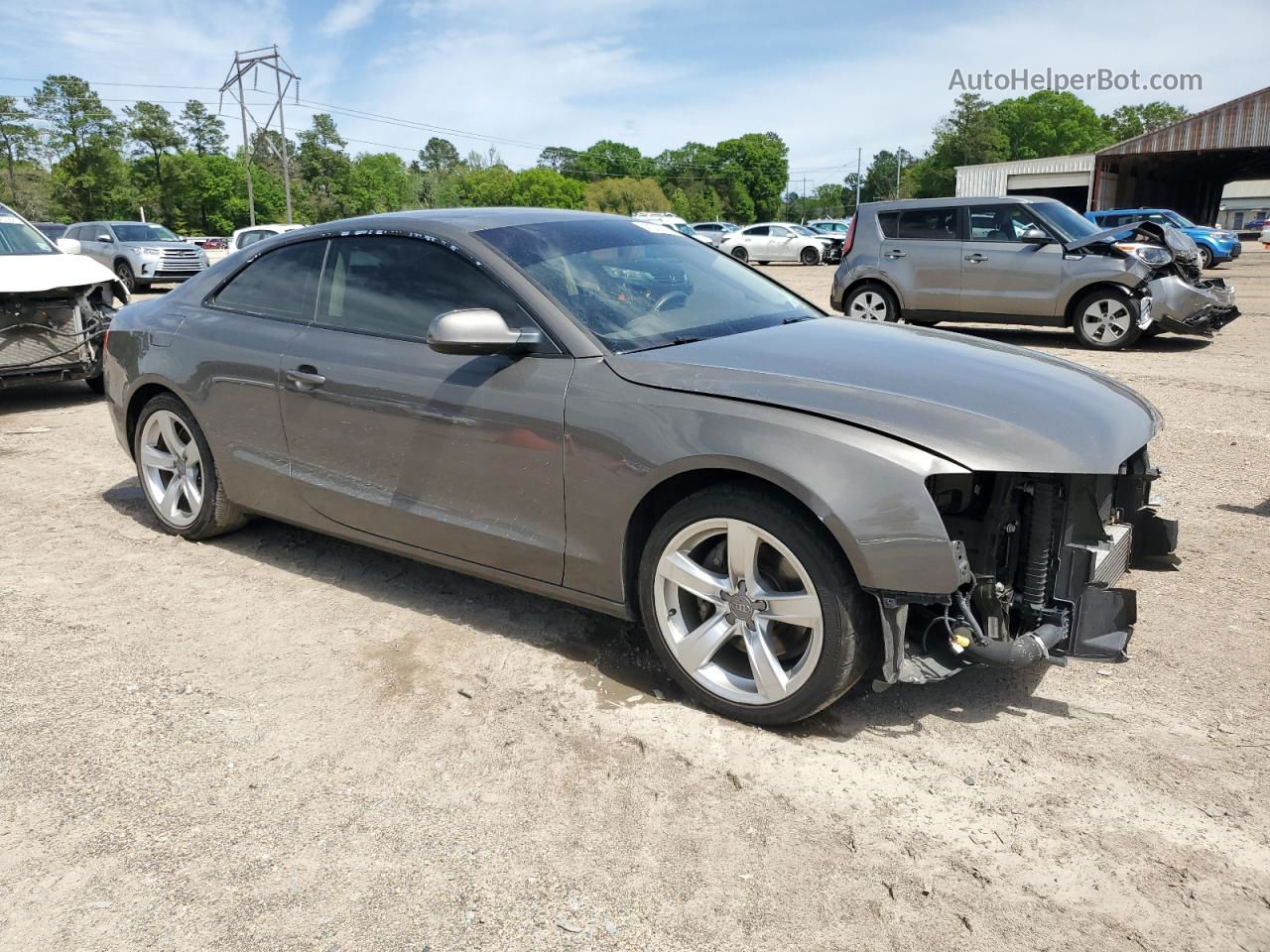 2014 Audi A5 Premium Plus Gray vin: WAULFAFR6EA072469