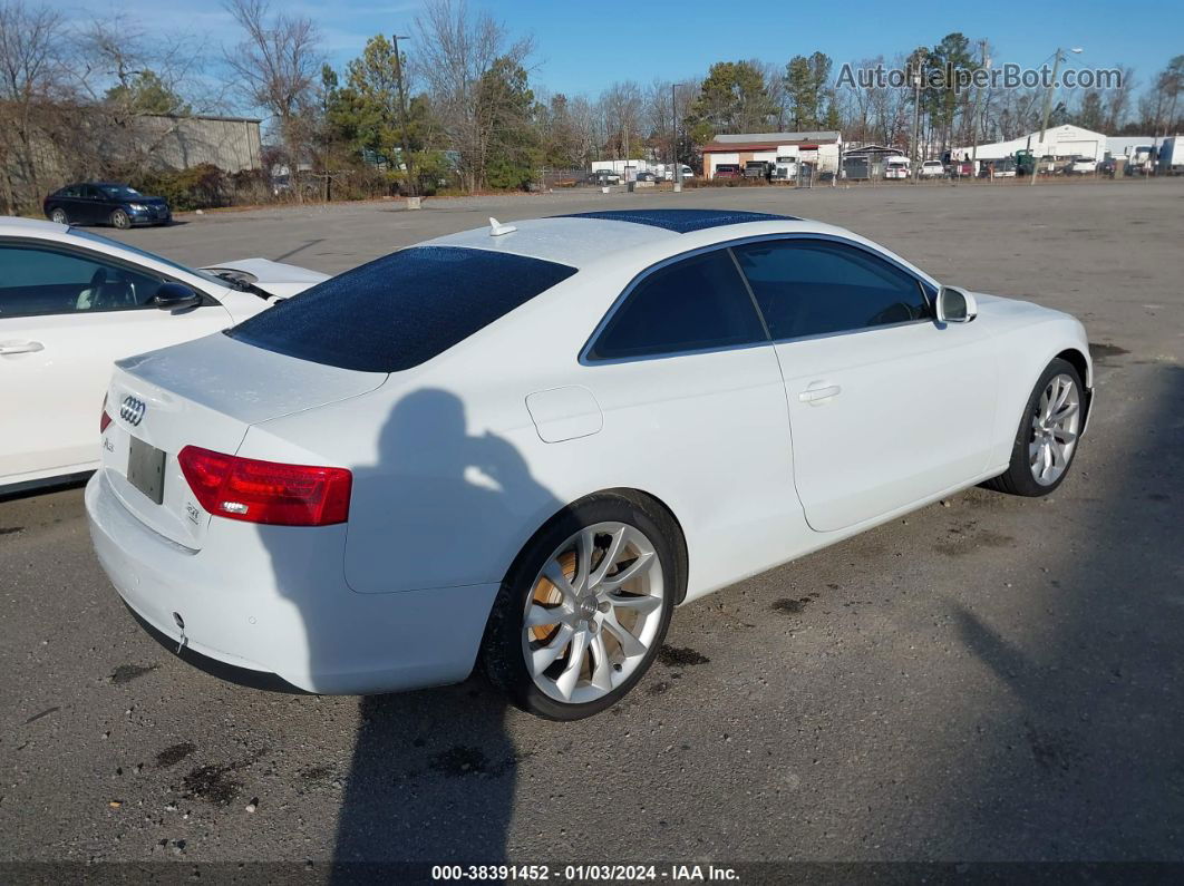 2014 Audi A5 2.0t Premium White vin: WAULFAFR6EA073010