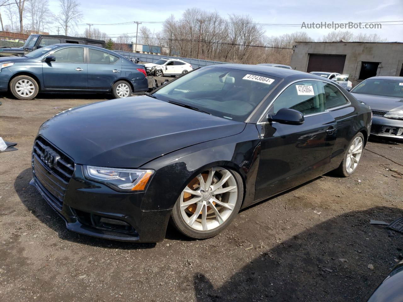 2014 Audi A5 Premium Plus Black vin: WAULFAFR7EA044969