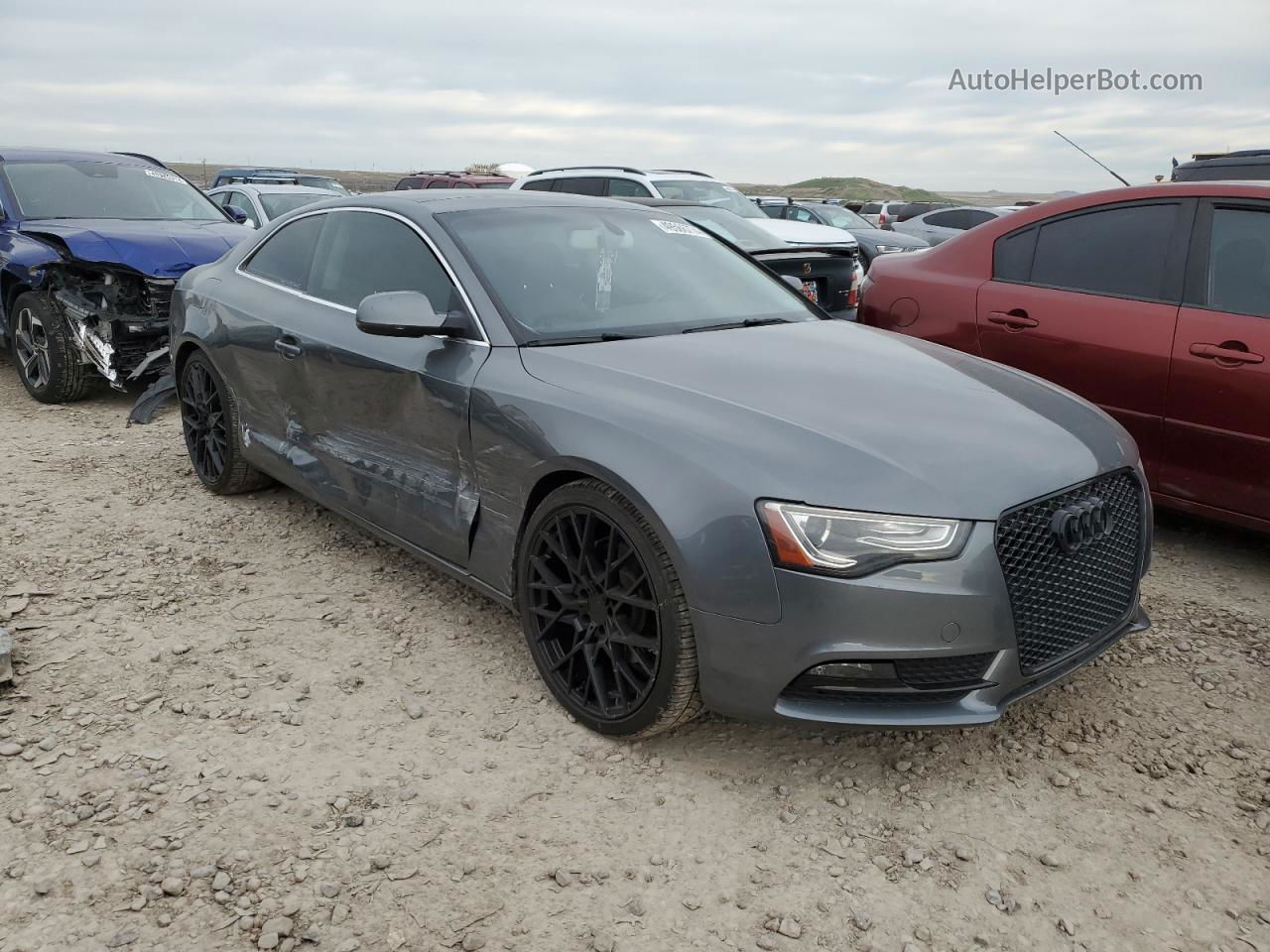 2014 Audi A5 Premium Plus Gray vin: WAULFAFR7EA064753