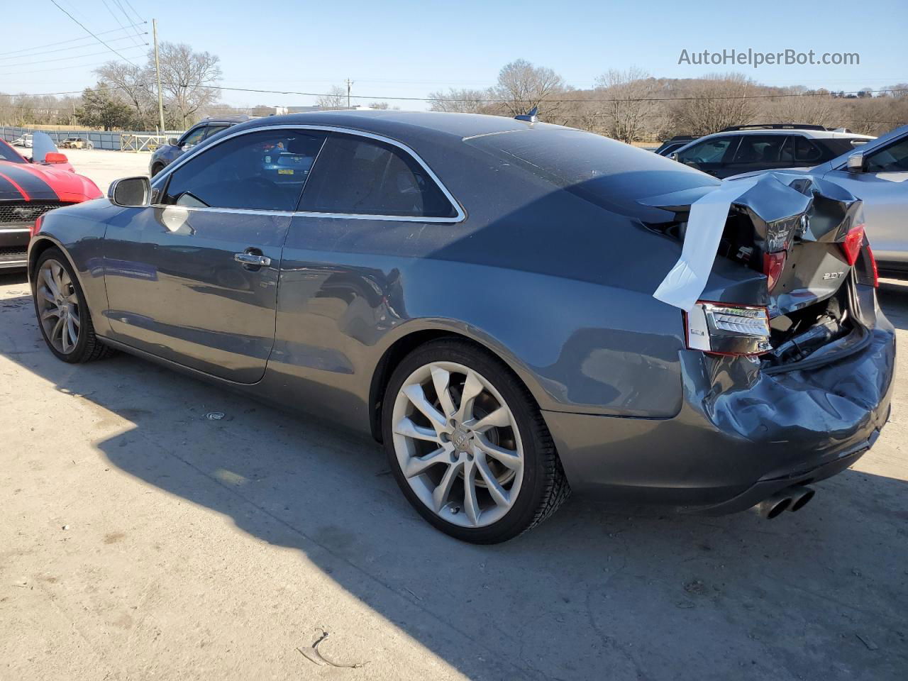 2014 Audi A5 Premium Plus Серый vin: WAULFAFR8EA008420