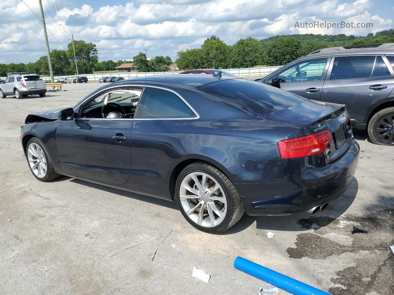 2014 Audi A5 Premium Plus Черный vin: WAULFAFR8EA032071