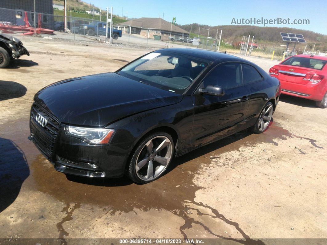 2014 Audi A5 Premium Plus Black vin: WAULFAFR8EA036721