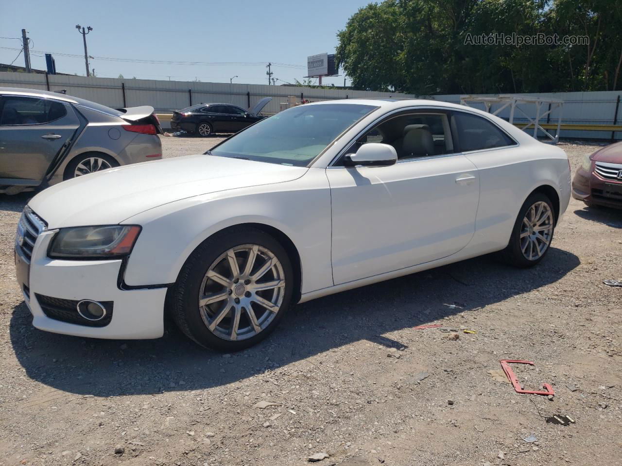 2011 Audi A5 Premium Plus White vin: WAULFAFR9BA078309