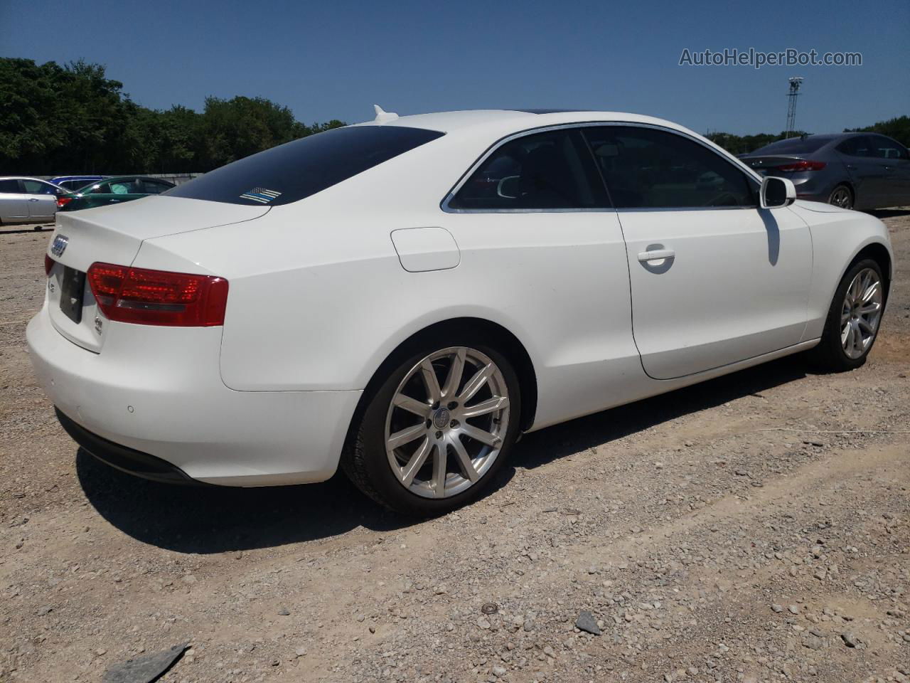 2011 Audi A5 Premium Plus White vin: WAULFAFR9BA078309