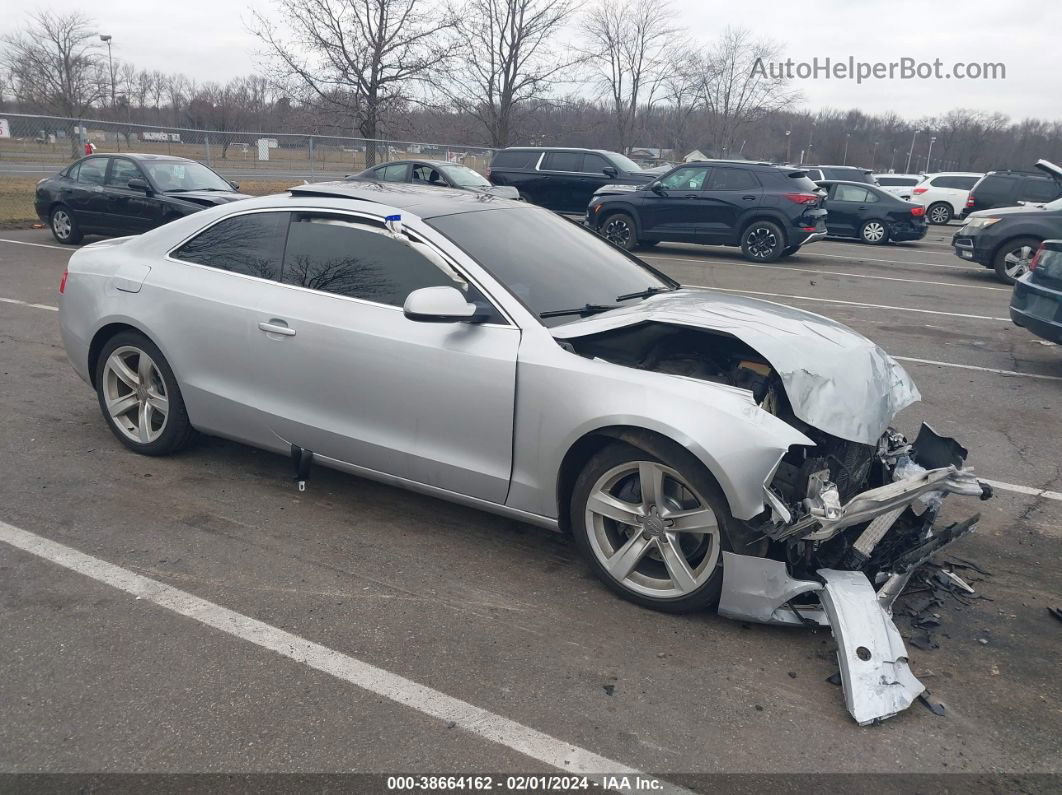 2014 Audi A5 2.0t Premium Silver vin: WAULFAFR9EA002285