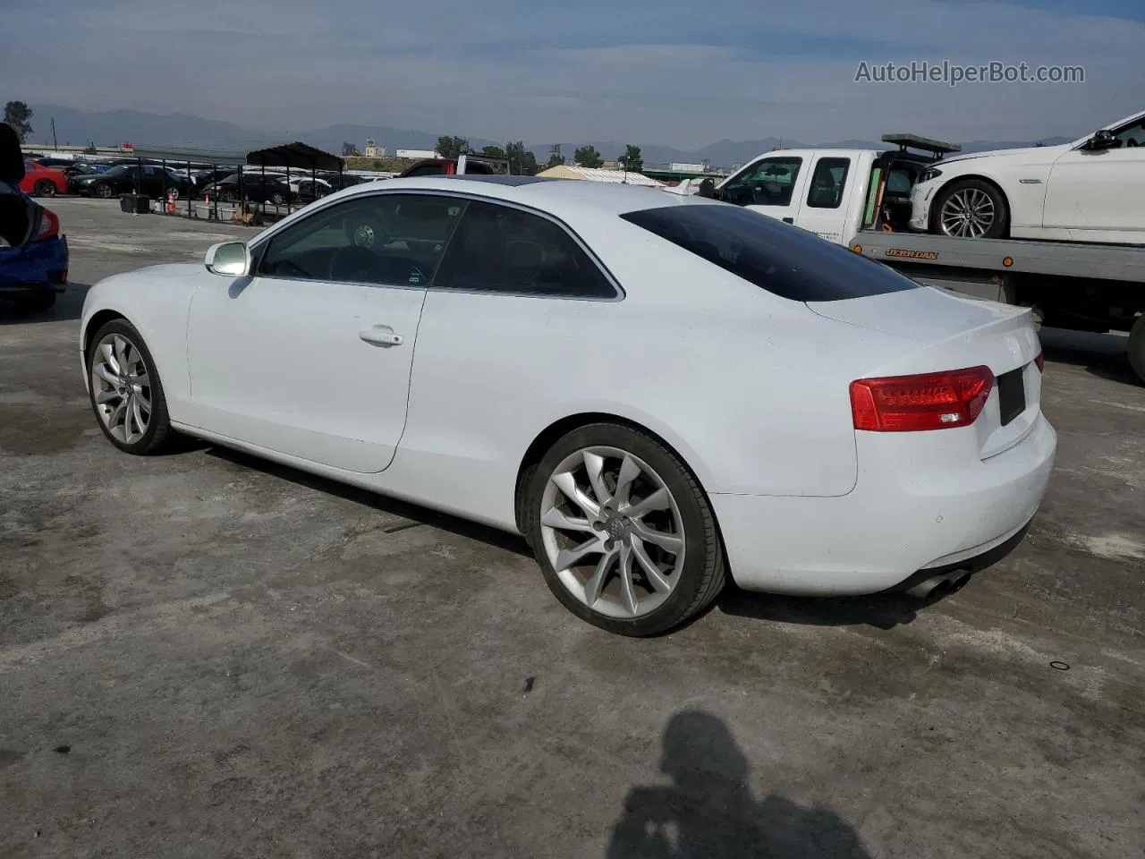 2014 Audi A5 Premium Plus White vin: WAULFAFR9EA004425