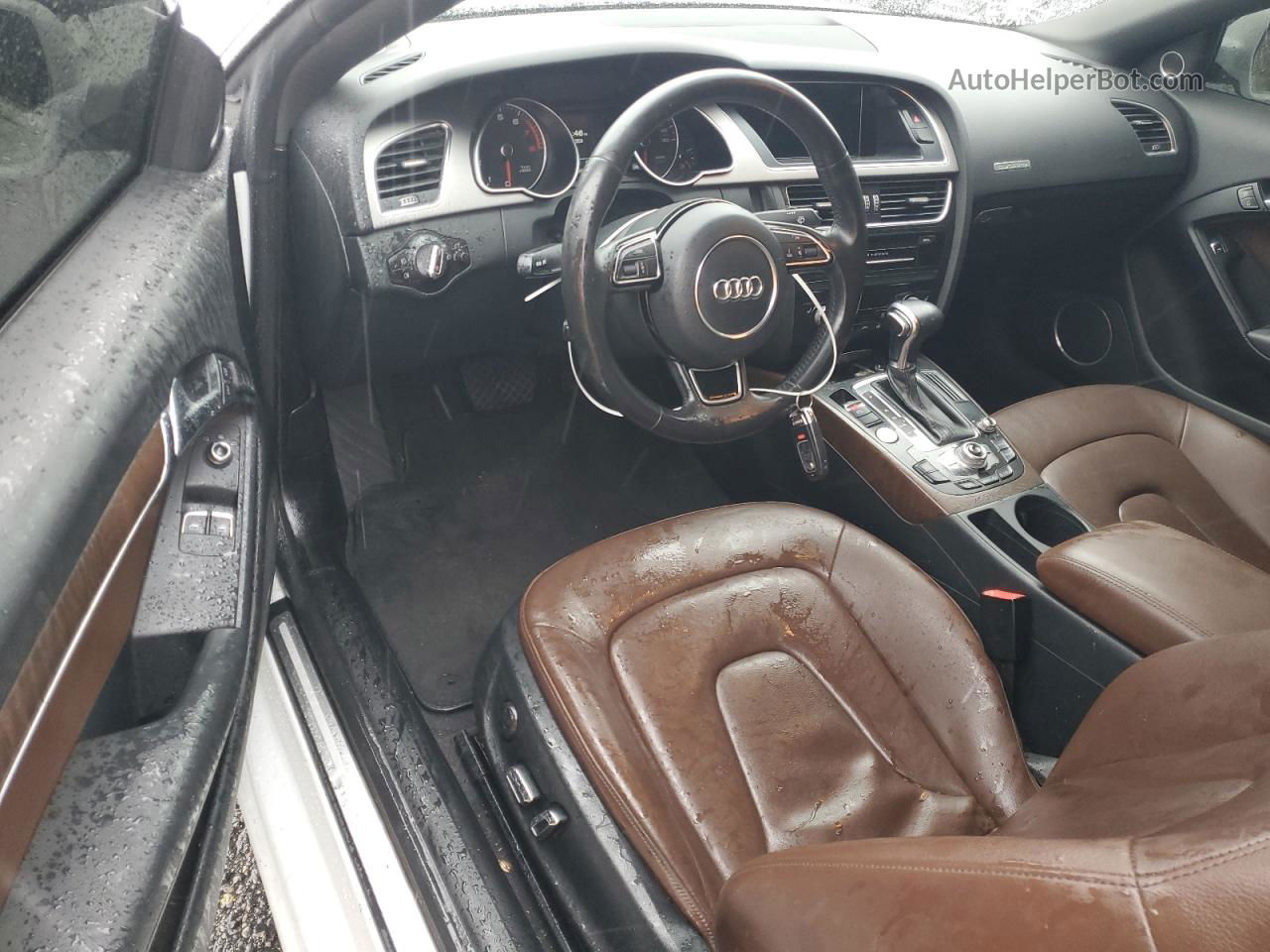 2014 Audi A5 Premium Plus Белый vin: WAULFAFR9EA007843