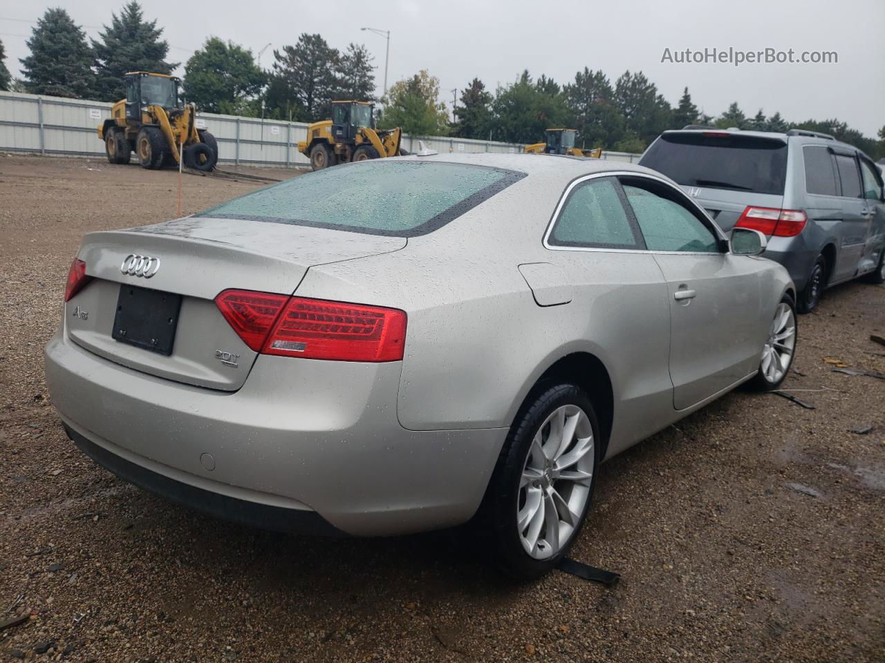 2014 Audi A5 Premium Plus Beige vin: WAULFAFR9EA057366